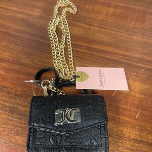 Juicy Couture Sweet Dream Mini Top Handle Purse Gold Chains Liquorice (Black)